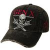 Новая хлопковая шапка-бини Gen X 'Badass' с регулировкой, винтажная кепка от солнца, черная бейсболка для мужчин и женщин