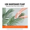 Artificial Gold Cane Palm Tree, 2m Tall Faux Plant, PE Material & Anti-Tip Tilt Protection Low-Maintenance Plant, Lifelike Green Fake Tree for Home