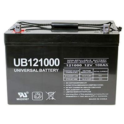 Герметичная свинцово-кислотная AGM батарея 12В 100Ач UB121000 Группа 27 для надежного питания в системах солнечной энергии Решение для резервного питания