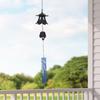 Cast Iron Wind Chime Hanging Ornament Premium Vintage Design Metal Windchime Windbell for Outside