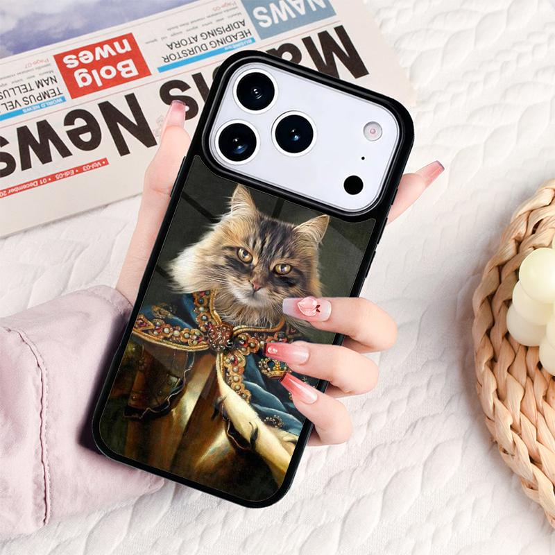 Renaissance Cats Rich Art Phone Case For IPhone 17 16e 15 14 13 12 11 Pro Max Air Mini Soft Protective Cover