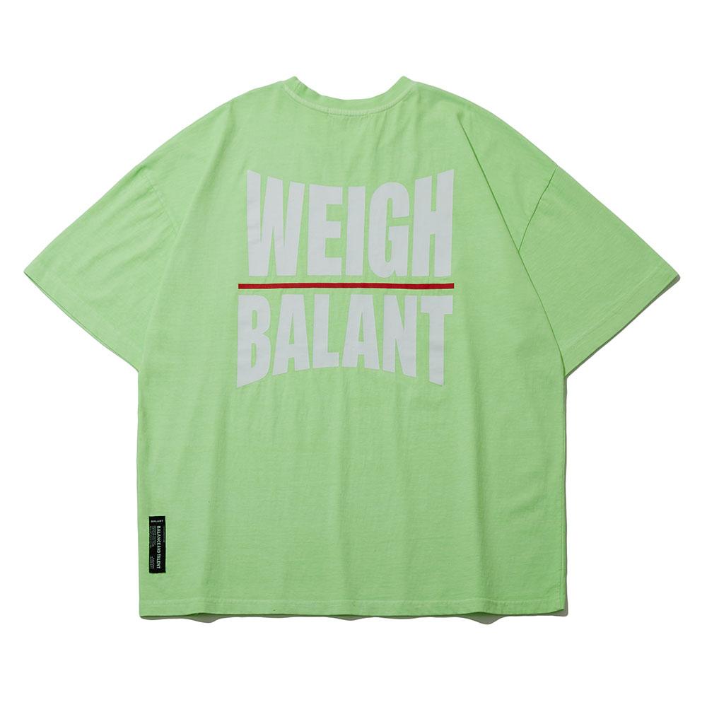 Футболка BALANT с принтом "Pigment Weight-In-On" - Светло-зеленая
