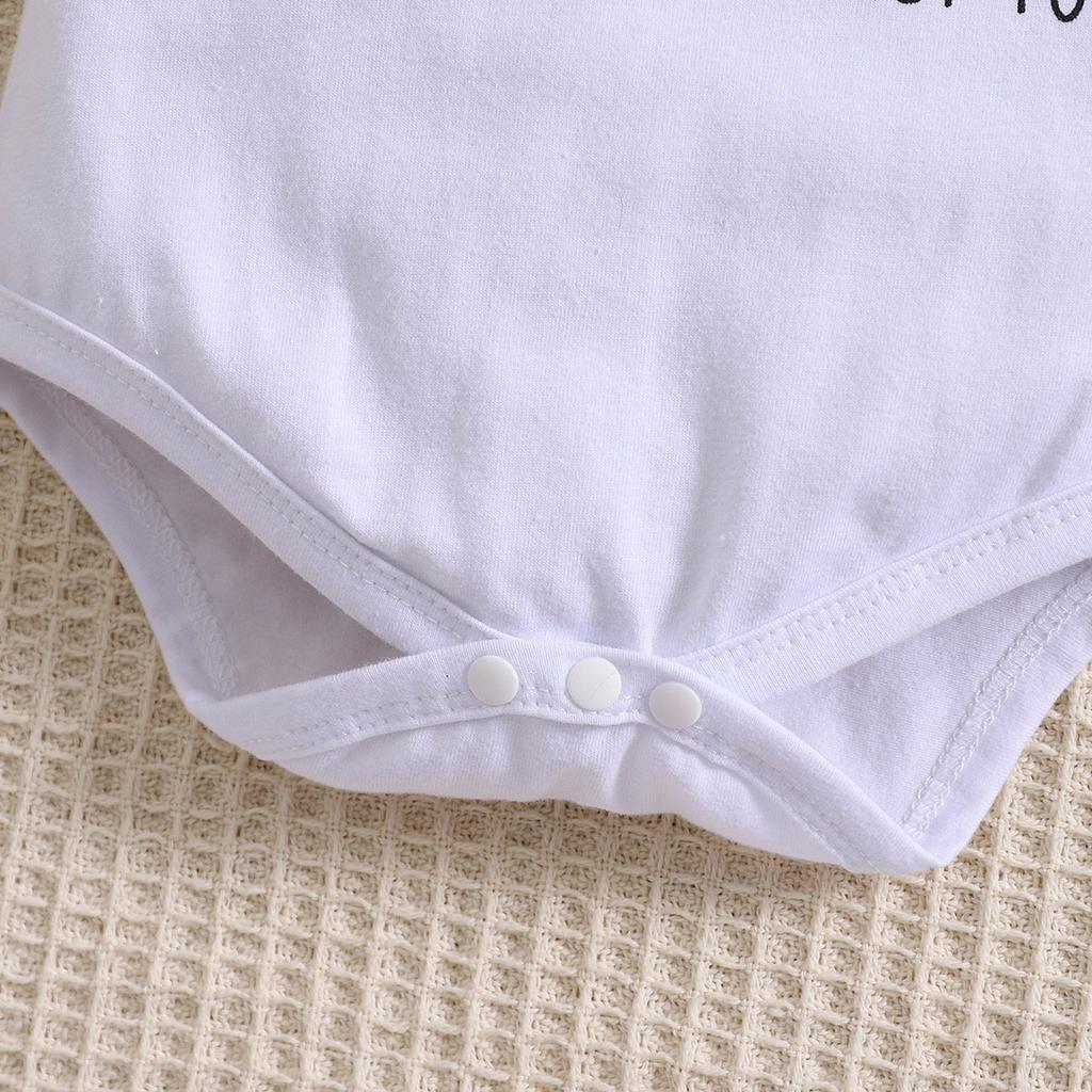 Малыш в возрасте от 3 до 18 месяцев «Привет, тетя, я не могу дождаться встречи с тобой!” Боди с принтом из хлопка с короткими рукавами