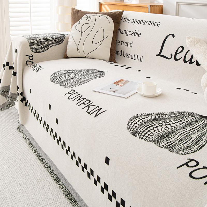 Premium Feel Chenille Sofa Cover Cloth Towel Four Seasons Universal Sofa Cover All Inclusive Universal Cover Anti Cat Scratch Anti-slip Cover Blanket