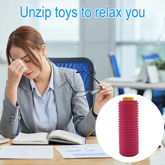 Spiky Grippie Stim Fidget Toy Вращающаяся Голова Снятие Стресса Подростки Взрослые Карманный 3D Напечатанный Инструмент Для Стимуляции Боли Портативный Ручной Упругий Ролик