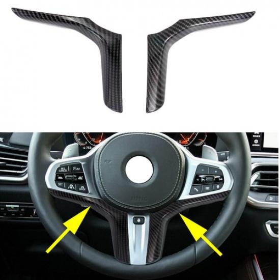 Steering Wheel Trim Molding Carbon Fiber Accessories For BMW M Sport X3 X5 X6 X7