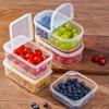 500/600 мл коробка для хранения продуктов с прозрачными отделениями, крышка, открывающаяся на 90 градусов, два штабелируемых органайзера для холодильника