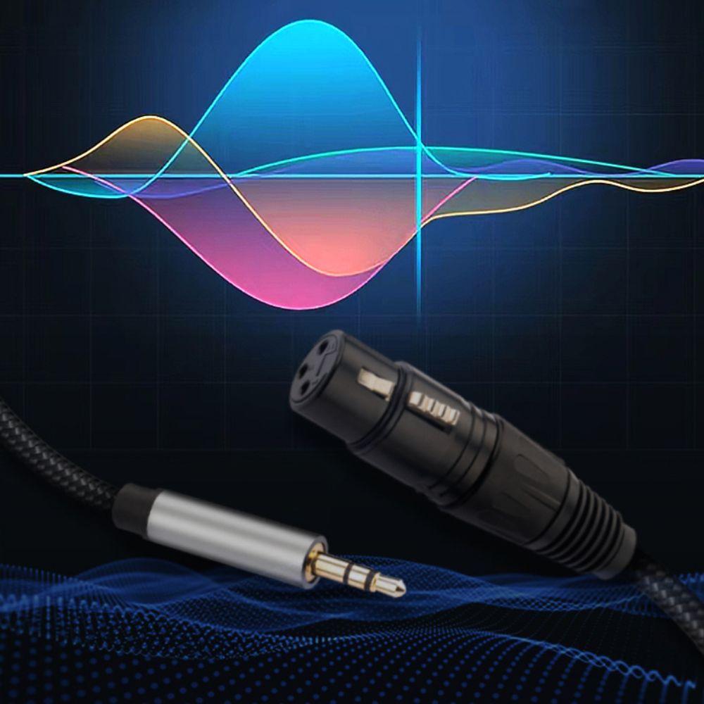 3.5mm To XLR Female Microphone Audio Cable Balanced Balanced Analog Mic Cord  Computer