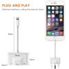 For iPhone/iPad Lightning To RJ45 Ethernet LAN 10/100Mbps Network Ethernet Adapter with Lightning 8Pin+USB Female Port