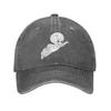 Casper The Friendly Ghost 90s Washed Denim Cap Casual Baseball Caps Adjustable Hat Summer Unisex Baseball Hats