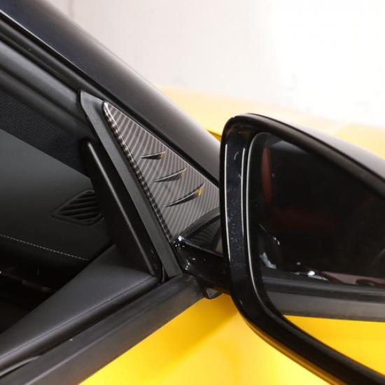 ABS Carbon Rearview Mirror anti-wind buffeting deflector For Toyota Supra 19-22