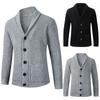 And Winter Men's Fashion Loose Cardigan Warm Lapel Jacket Sweater