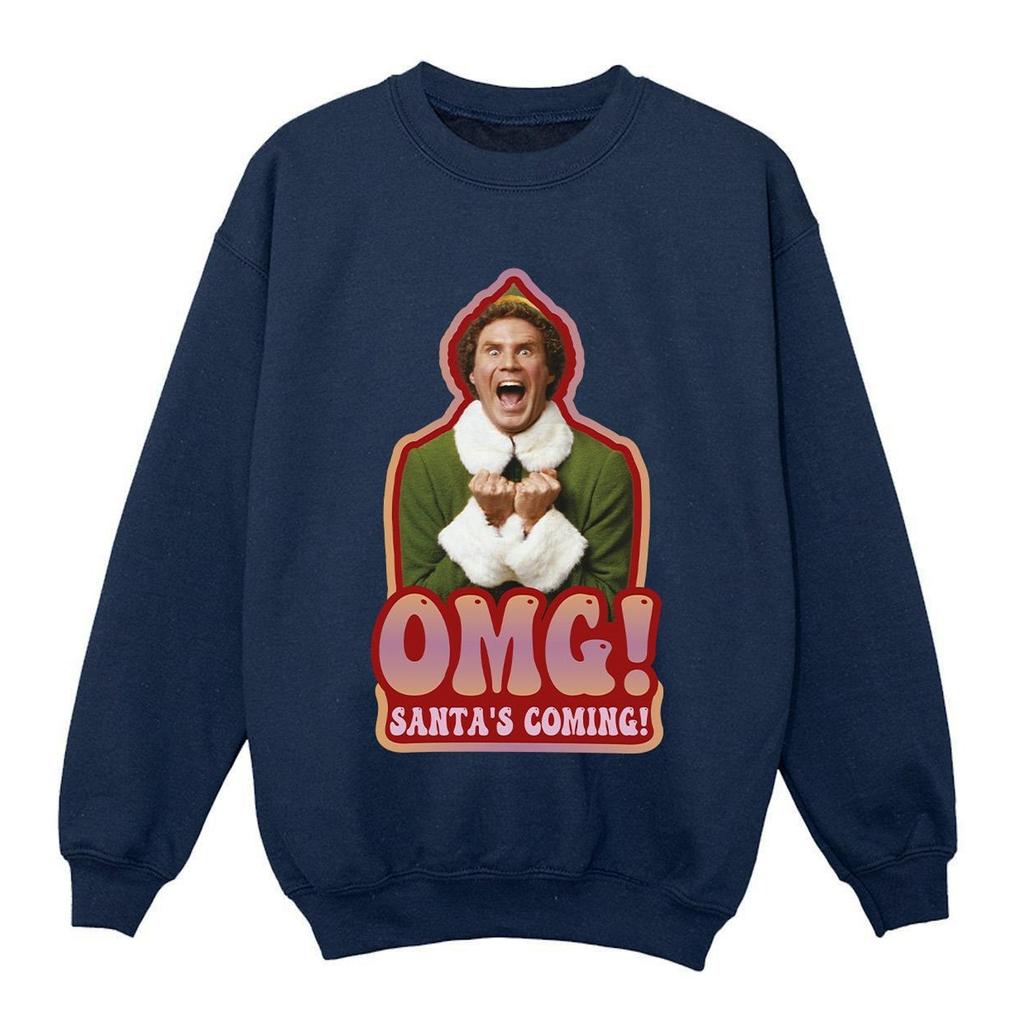 Elf Womens/Ladies Santa´s Coming Sweatshirt