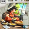 Dragon Ball! Print Blanket Warm Comfortable Flannel Blanket for Bedrooms, Sofas, Beds, Chairs, Picnics, Travel