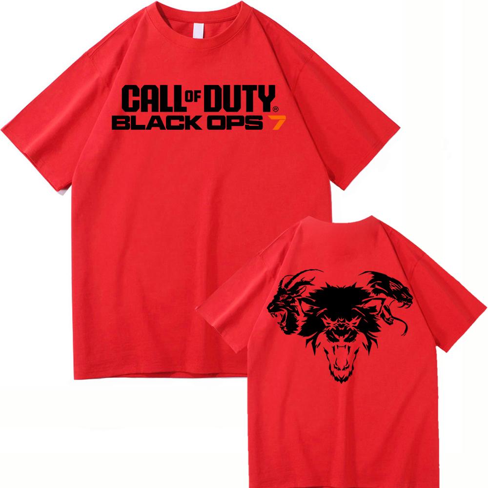 Футболка Call of Duty 7 Горячая Мода Мужская/Женская Харадзюку Эстетика Винтажная Футболка Высокое Качество Повседневная Крутая Игра Хлопковые Футболки