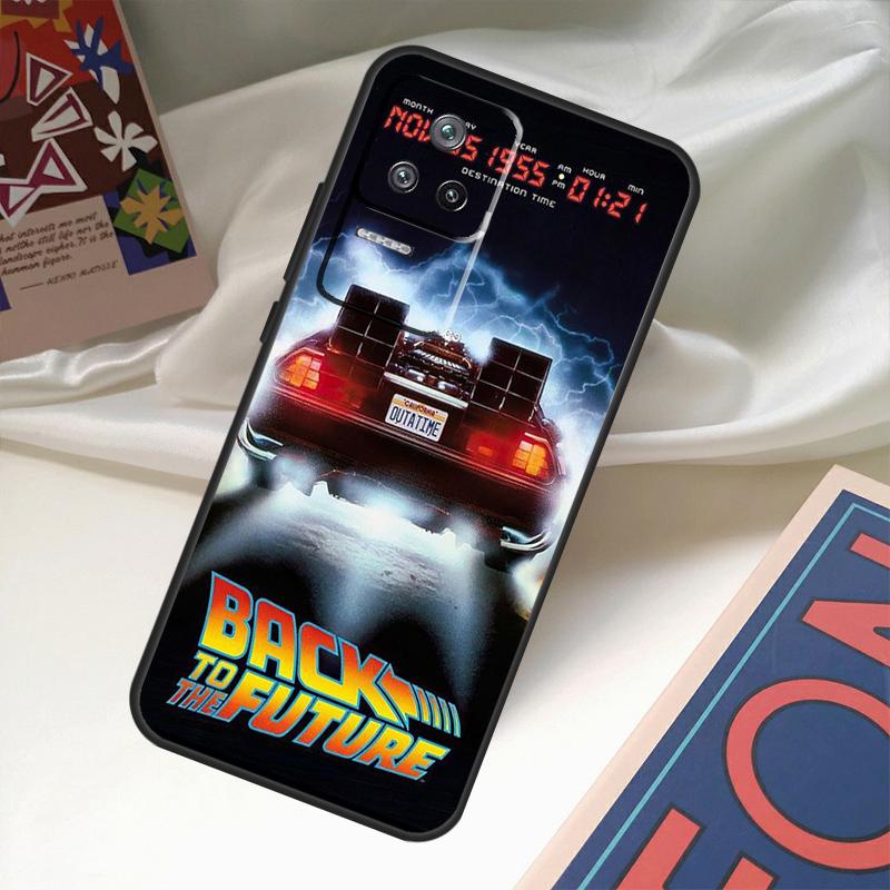 Back To The Future Time Machine Funda For POCO M6 Pro X3 X4 X5 X6 M5s F3 F5 Xiaomi 13T Pro 12T 11T 12 13 Lite 14 Ultra Case