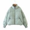 2024 Fall and Winter Fashion Cross-Border Women's Clothing City Casual Versatile Stand Collar Bread Cotton Coat Thick Coat Tops Coat