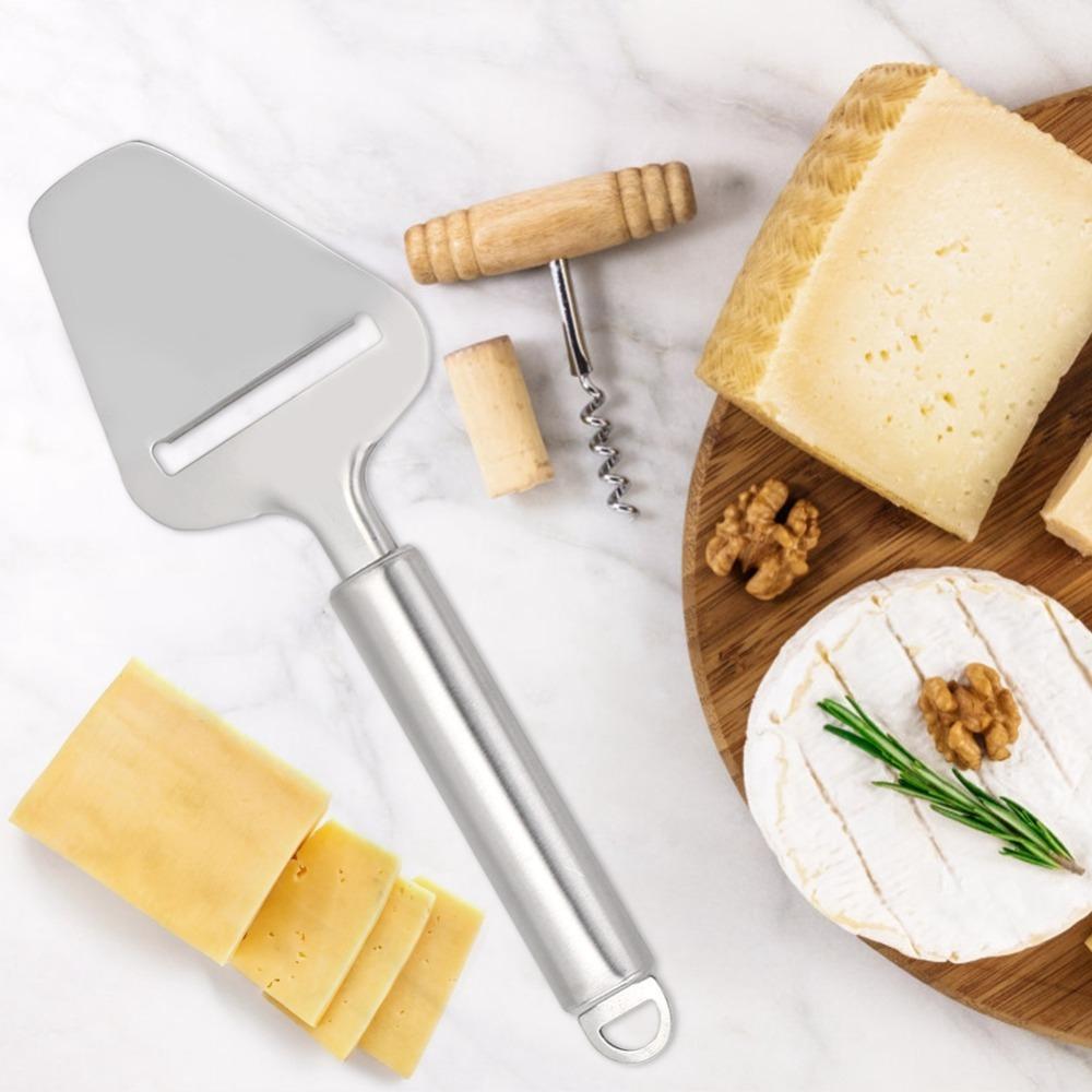 2PCS Stainless Steel Cheese Slicer Easy Clean Non-Slip Cheese Plane Long Handle Hanging Loop Shaver Non Stick Kitchen Cooking