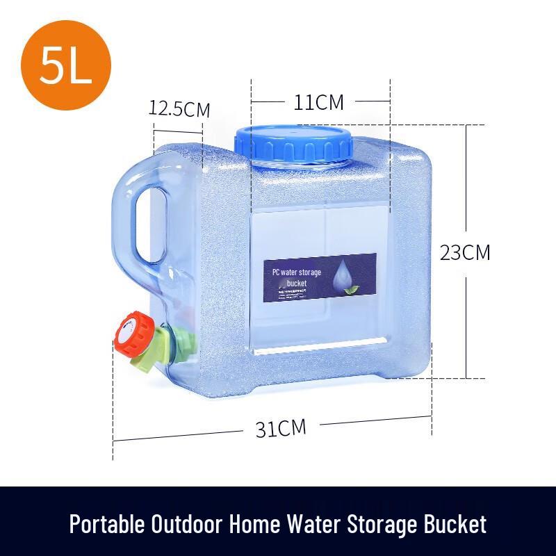 Portable Outdoor Water Storage Container with Spigot