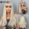 HAIRCUBE винно-красные длинные прямые синтетические парики с челкой для чернокожих женщин, рождественские парики для косплея, термостойкие натуральные волосы