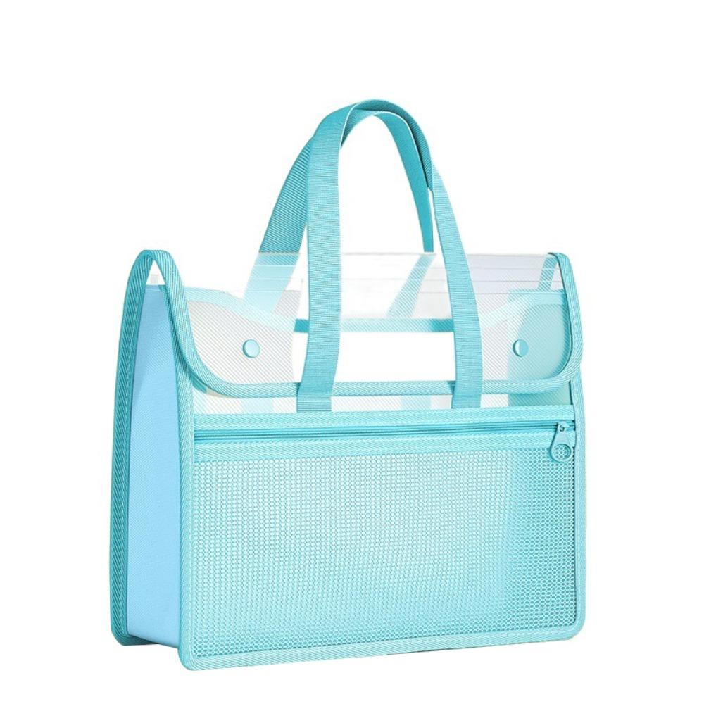 Transparent File Storage Bag PP Transparent File Bag Transparent Handheld Folder  Student Exam