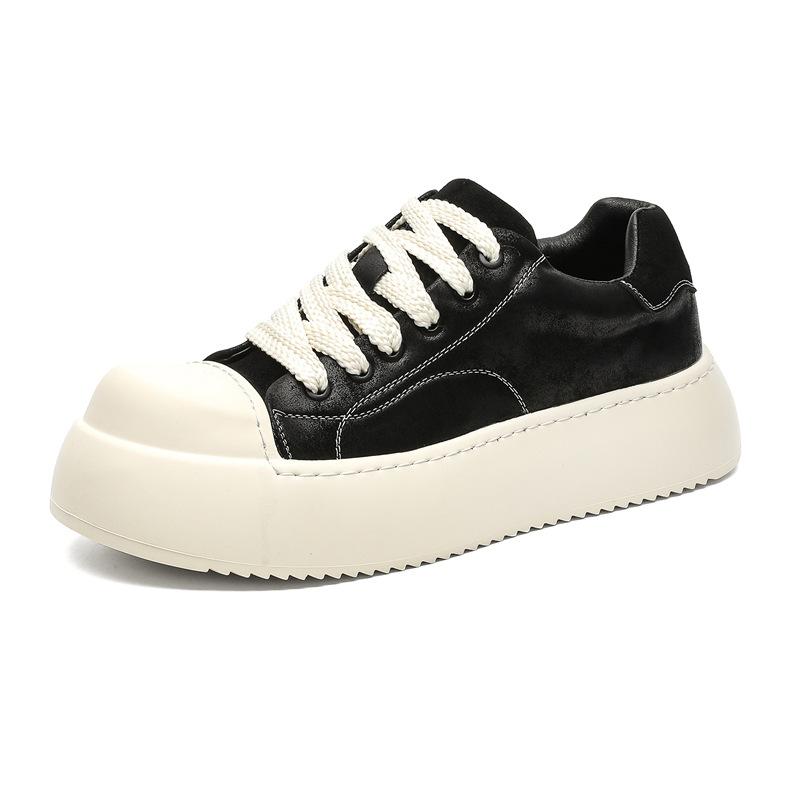 Мужская обувь 2024 осень новая легкая мягкая подошва маффин толстая подошва модная обувь повседневная обувь для доски 66678-J