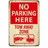Vintage No Parking Anytime Metal Tin Signs Posters Plaque Iron Painting Decoration for Garage Outdoors Home Club Bar Wall Decor