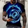T-Shirt for Men Fashion T Shirts 3D Printed Originality Summer Casual Short Sleeves Round Neck Tops Sport Loose Tee