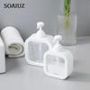 Soap Dispenser White Liquid Lotion Hand Pump Soap Dispenser Refillable Shampoo Bottle Plastic Bathroom Lotion Bottle