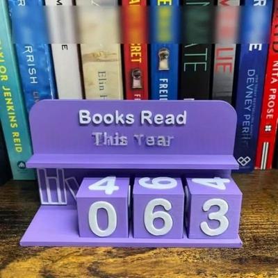3D Книга Счетчик Прочитанных Книг Украшение Книжной Полки Счетчик Книги Прочитанные в Этом Году Лучшие Подарки для Читателей Учителей Студентов