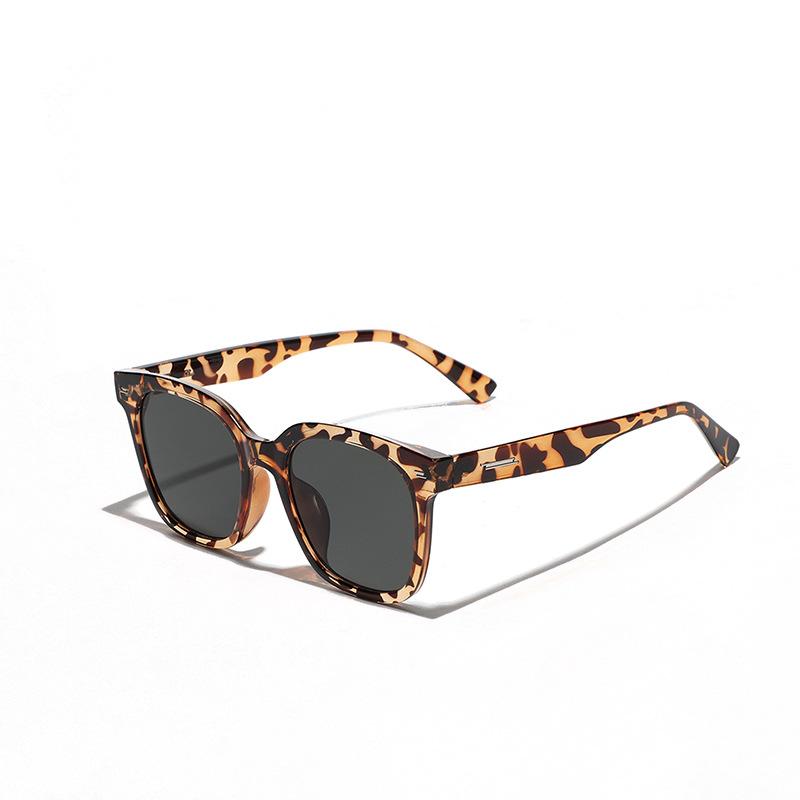 Квадратная большая оправа Hip-Hop Rivet Glasses Frame солнцезащитные очки мужские, популярные солнцезащитные очки женские