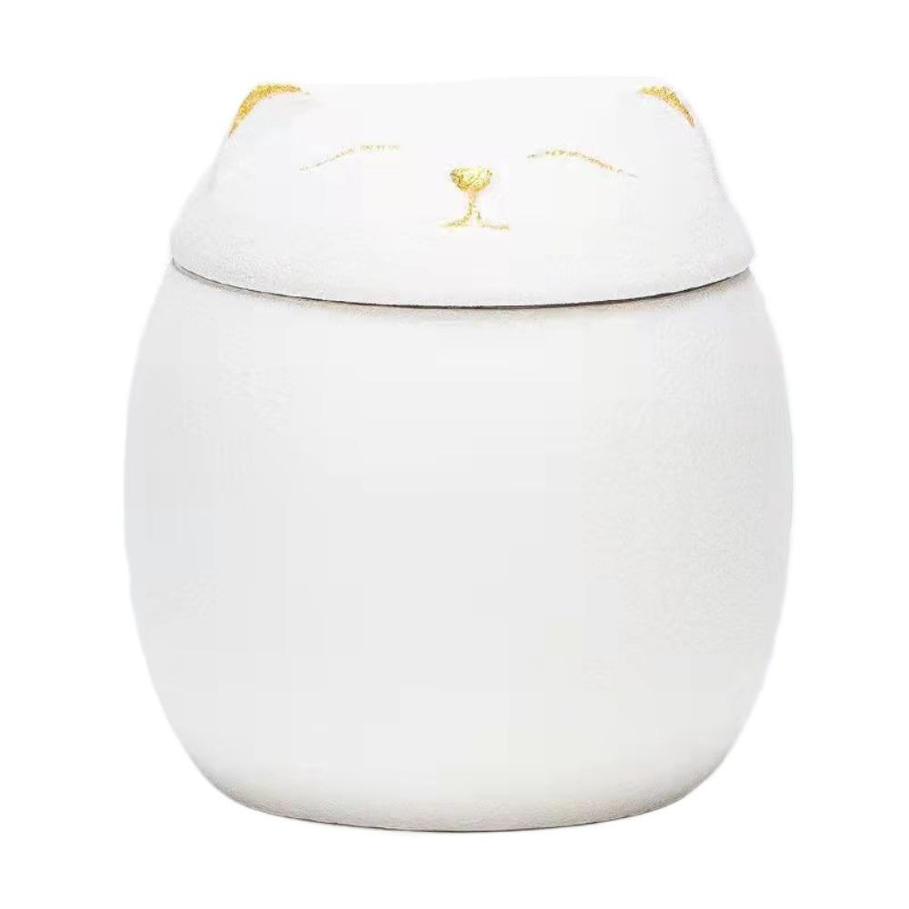 Подарочная керамическая погребальная урна для питомцев 200 мл Форма собаки/кошки Коробка для хранения праха Мемориалы с крышкой Урны для кремации собак кошек Товары для собак