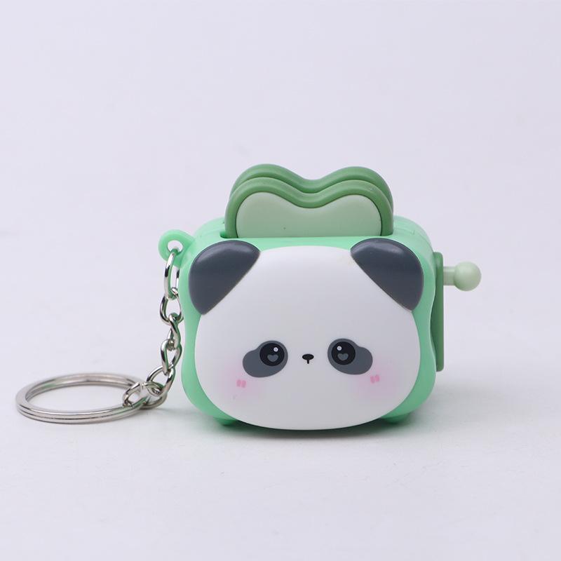Cute Bread Machine Creative Keychain,Animal Toast Keychain Stress-Relieving Accessory Exquisite Keychain Cartoon Small Gift