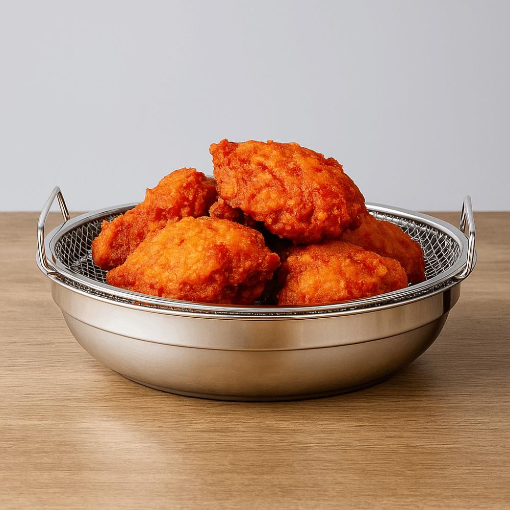 Stainless Steel Tempura Drip Pan Rust-proof Fried Food Draining Rack Oil Filter Tray  Snack