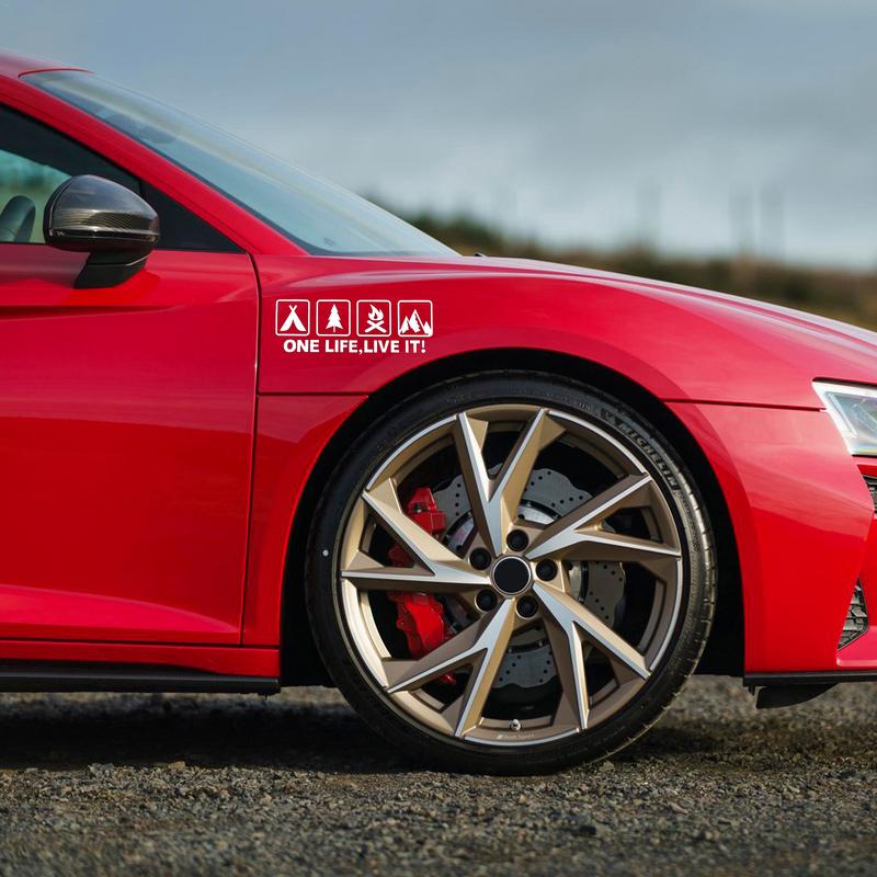 ПВХ кемпинг на открытом воздухе энтузиаст автомобиль наклейка дикое выживание четверная наклейка для окна автомобиля хвост кузова устойчивый к царапинам