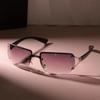 Модные металлические градиентные солнцезащитные очки Женские Мужские Минималистичные квадратные Дизайнерские солнцезащитные очки Мужские Женские Брендовые Цветные