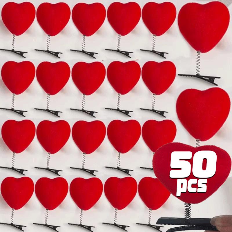 Мультяшные свадебные заколки для волос 3D в форме сердца Плюшевая заколка Модная заколка-уточка Аксессуары Вечеринка Подарок на День святого Валентина