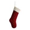 13Colors Christmas Big Stocking 46CM Knitted Stocking, Used For Hanging Christmas Trees, Family Party Decoration