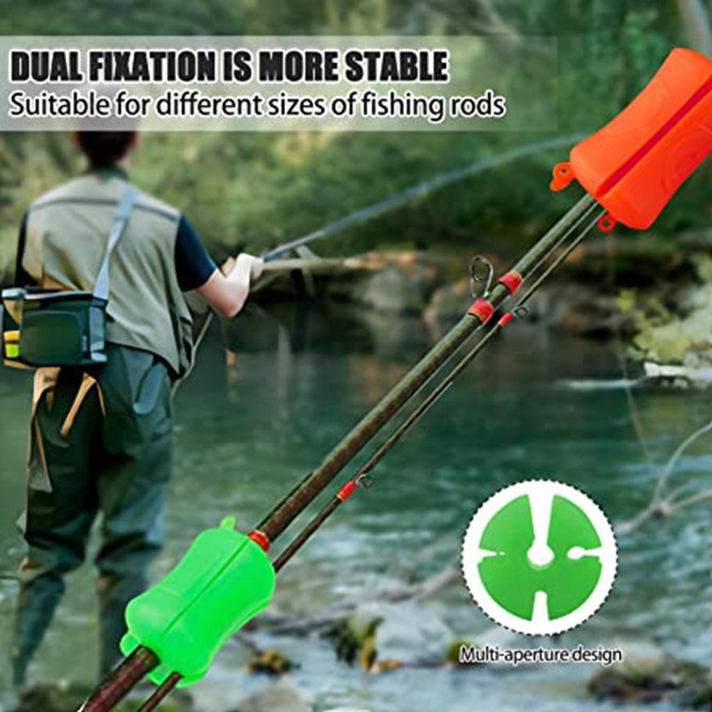Portable Fishing Rod Holding Ball, Soft Rubber Fishing Rod Ball, Fishing Rod Tie Down Clips, Fishing Supplies