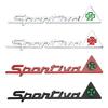 Metal Car Side Window Sticker Accessories for Alfa Romeo Alfa Romeo 159 156 147 4C Giulia Stelvio Giulietta Mito SPORTIVA Logo fw6