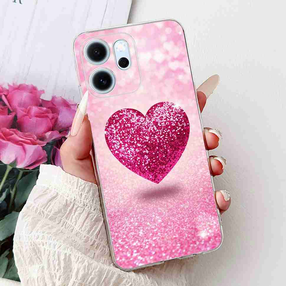 For Oppo Reno14 F 5G CPH27436.57" Case Colorful Butterfly Flowers TPU Soft Silicone Cover For Oppo Reno 14 F RENO14F Phone Cases
