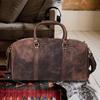 Кожаная дорожная сумка на колесиках, натуральная кожаная дорожная сумка ручной работы, мужская кожаная дорожная сумка на выходные, подарочная сумка