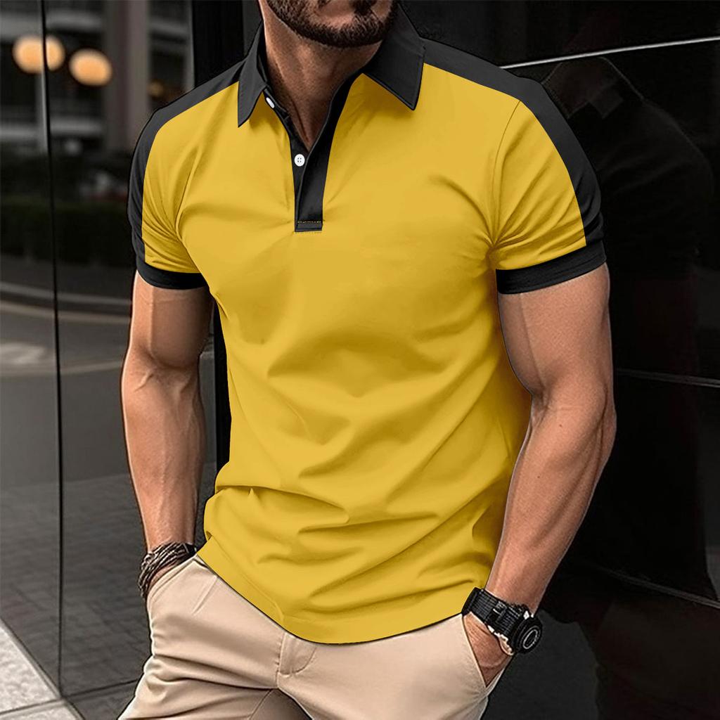 Men's T-shirt Polo Shirt New Summer Polo Shirt Men's Short-sleeved Top Casual Polo Shirt