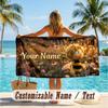 Custom Text Beach Towel, Soft Absorbent Swimming Multi-use TowelDie Biene Maja