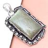 Pendant Shiney Labradorite Gemstone Gift For Her Silver Jewelry 2"