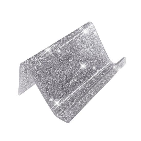 Акриловый держатель визитных карточек для стола, блестящий настольный органайзер для визитных карточек для домашнего офиса