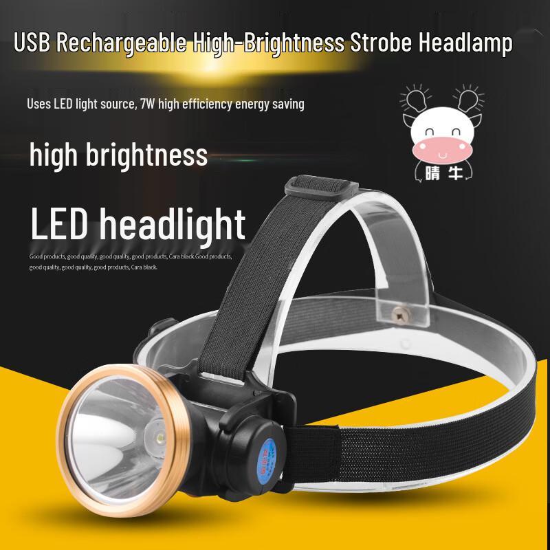 Мини-налобный фонарь Qingniu QN-8017 со светодиодами, перезаряжаемый