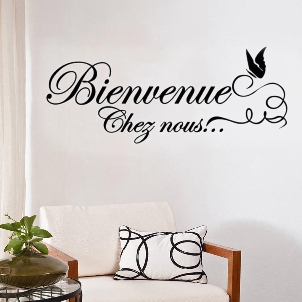 Bienvenue Wall Decal Spanish Wall Sticker Wall Decal Spanish Home Decor Quotes Wallpaper Art Decor