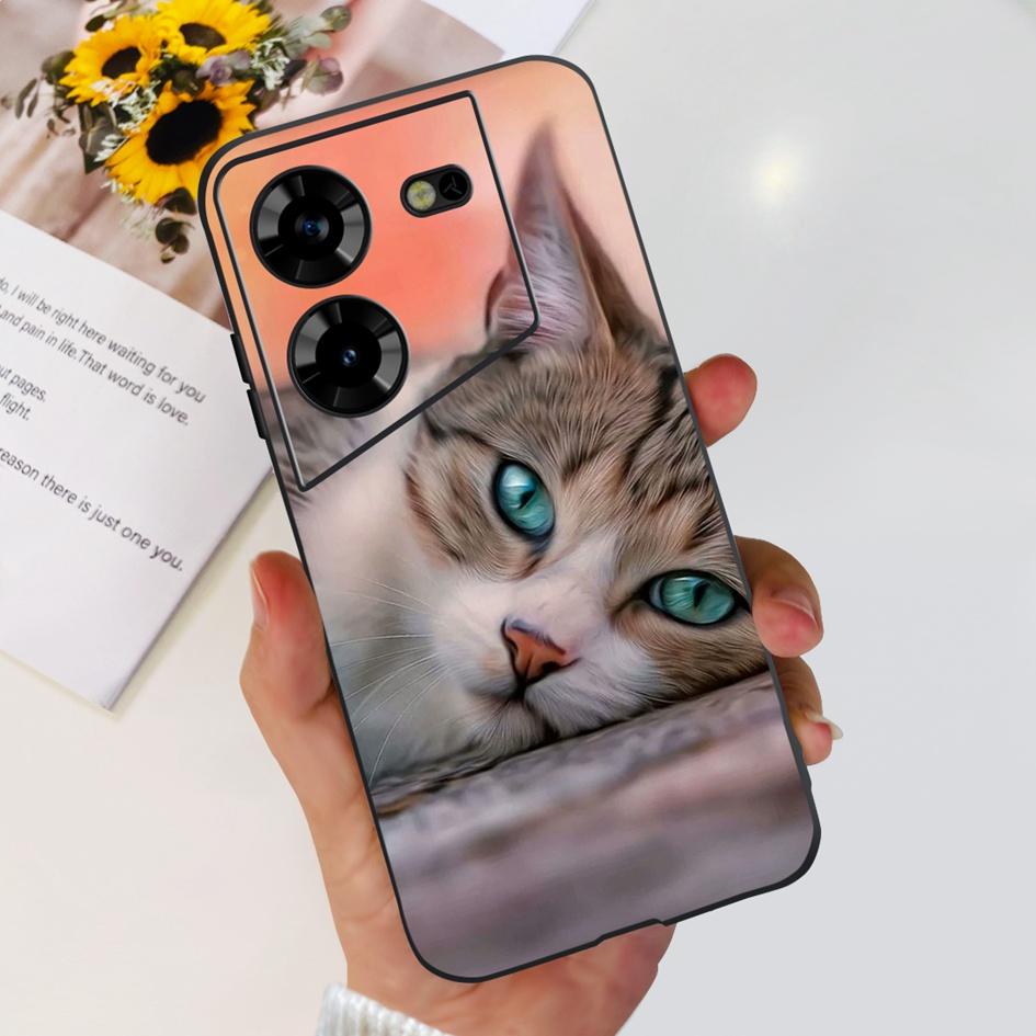 For Tecno Pova 5 2023 Case LH7n Fashion Butterly Flower Soft Silicone Phone Back Cover For Tecno Pova 5 4G Funda on Pova5 Bumper