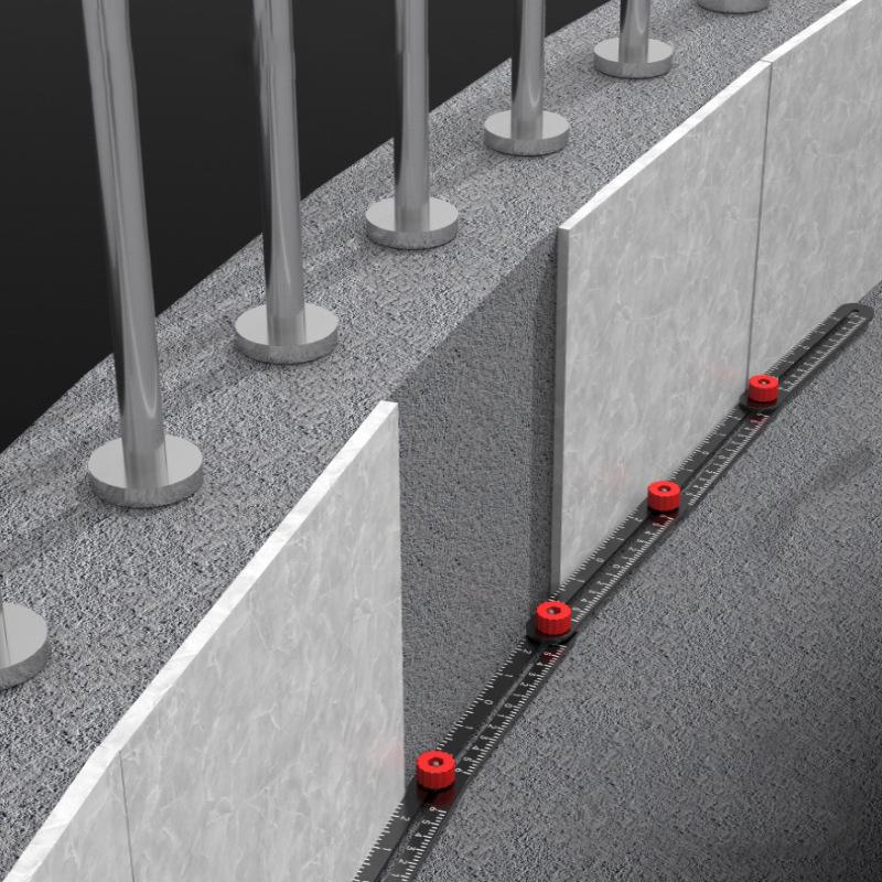 Шестикратная многократная универсальная линейка, многофункциональная складная линейка для перфорации, локатор отверстий в плитке